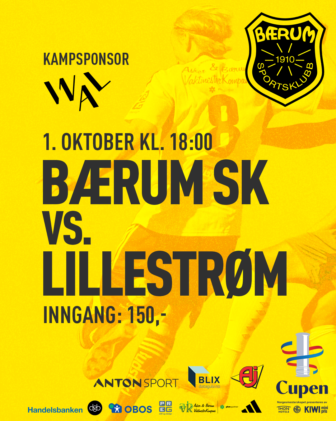 Cupen: Husk å kjøpe billett til 2.runde i NM mot LSK førstkommende torsdag