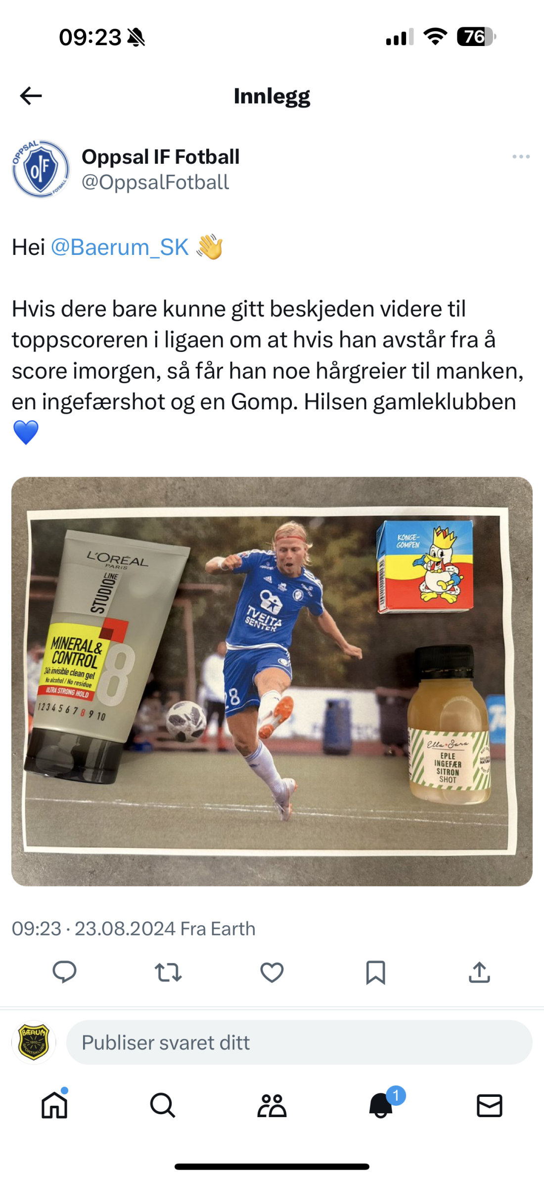 Nice try: Lasse Bransdal loves hårgele, Gomp-pastiller og Ingefær-shot om han avstår fra å score mot gamleklubben