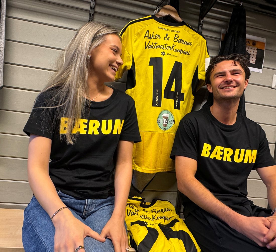 Helgul: Denne fete t-skjorten viser at du er Helgul og elsker Bærum SK