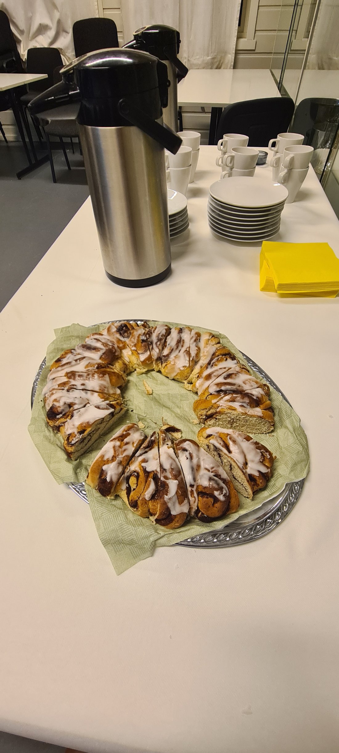 Kringle: Kvelden ble avsluttet med en flott kringle