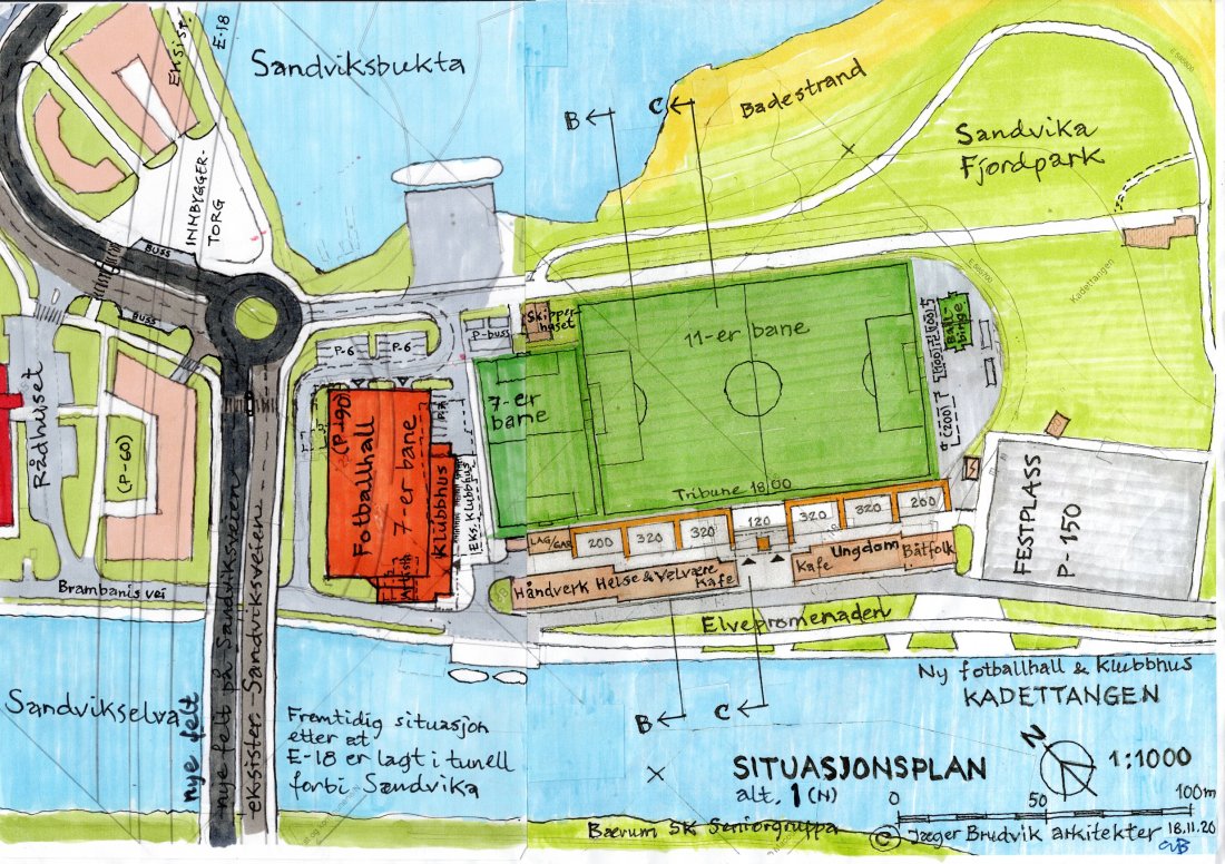 Situasjonsplan med ny fotballhall og klubbhus, alt 1  (N)_page-0001.jpg